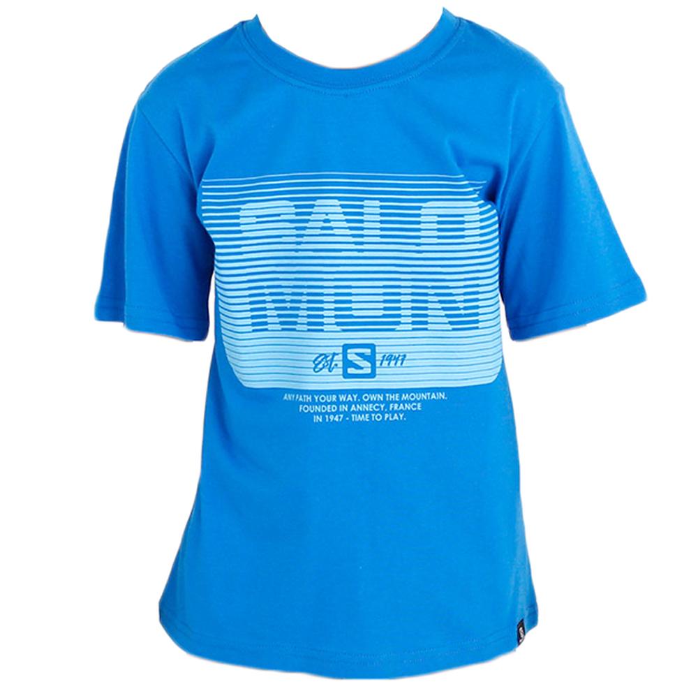 Salomon TOMMY SS B Camisetas Niños - Azules - Colombia (15267-XCBQ)